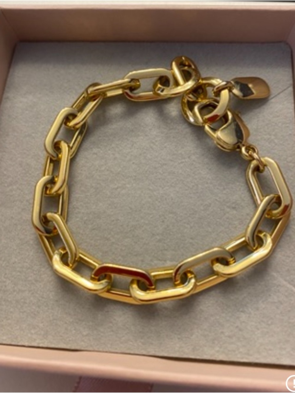 Elegant Jenny Bird Gold Link Paperclip Chain Bracelet - Picture 6 of 6